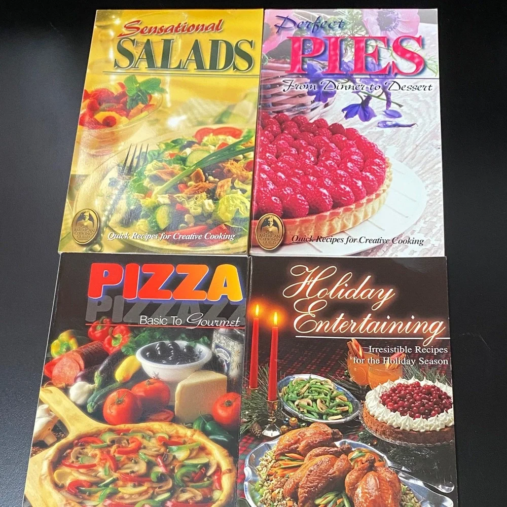The American Cooking Guild Gourmet Recipe 4 cookbook Set